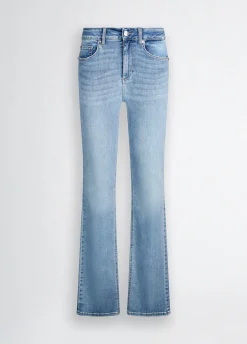 Jeans bootcut a vita alta