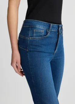 Jeans bootcut a vita alta