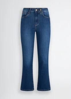 Jeans bootcut a vita alta