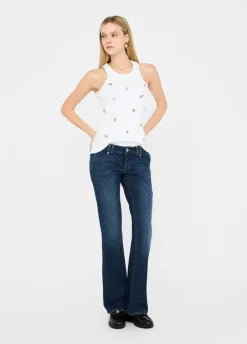 Jeans bootcut a vita bassa