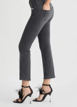 Jeans bootcut con strass