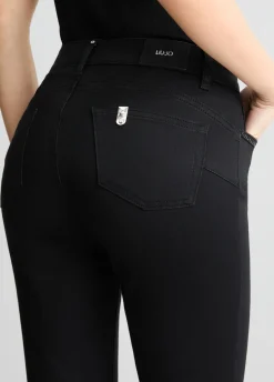 Jeans bootcut con strass