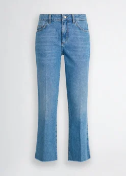 Jeans bootcut con tasche crochet
