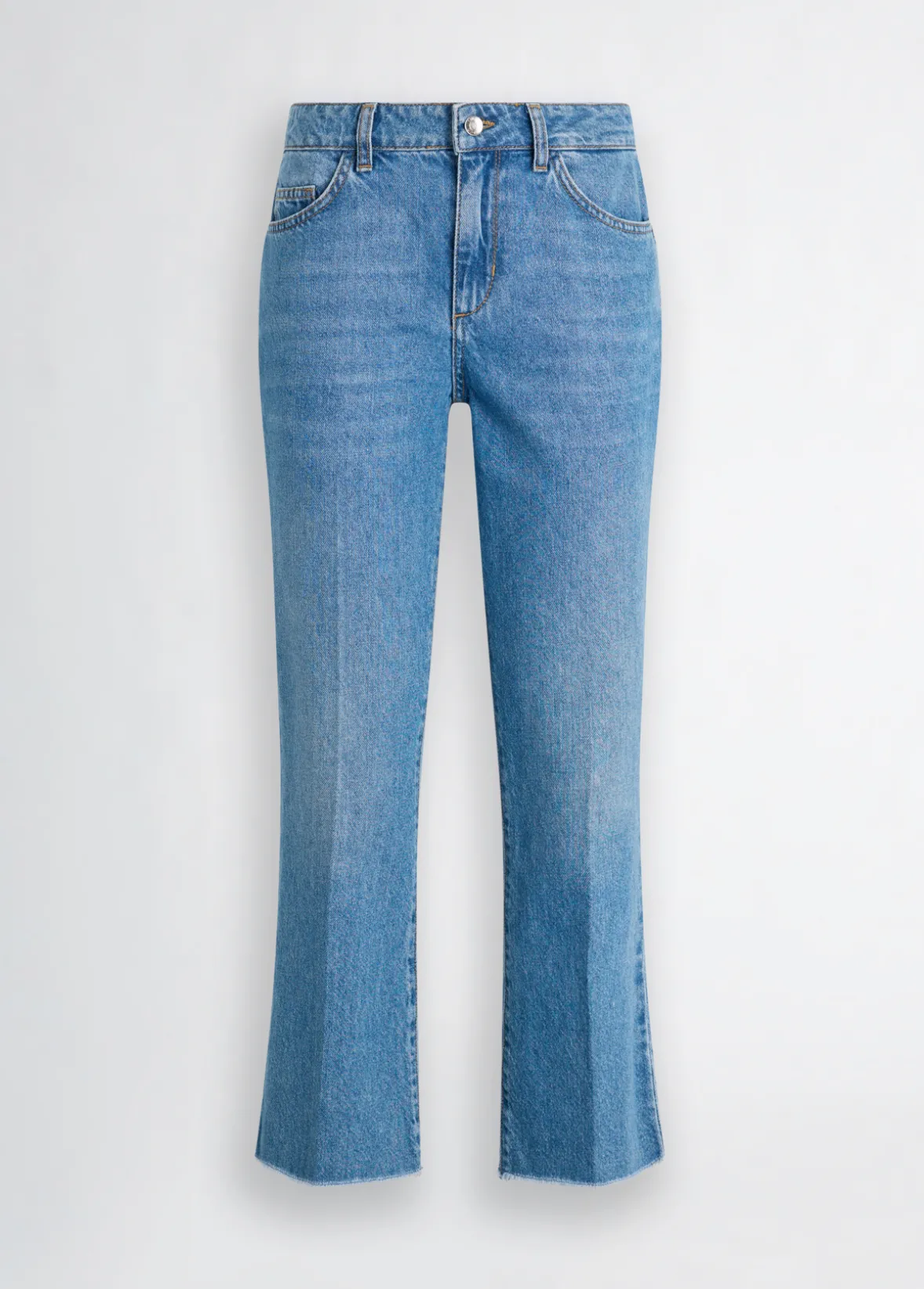 Jeans bootcut con tasche crochet