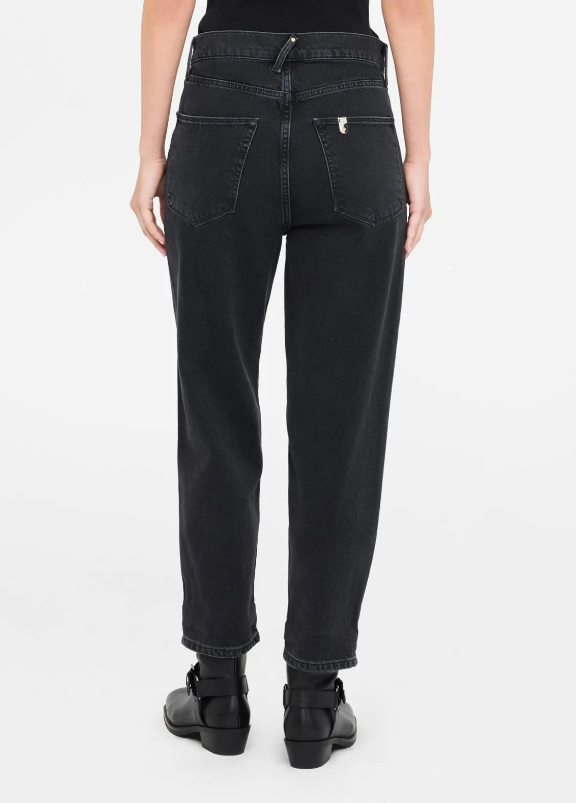 Jeans boyfriend con tasca matelassé