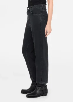 Jeans boyfriend con tasca matelassé