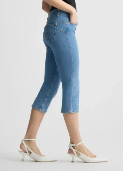 Jeans Capri con strass