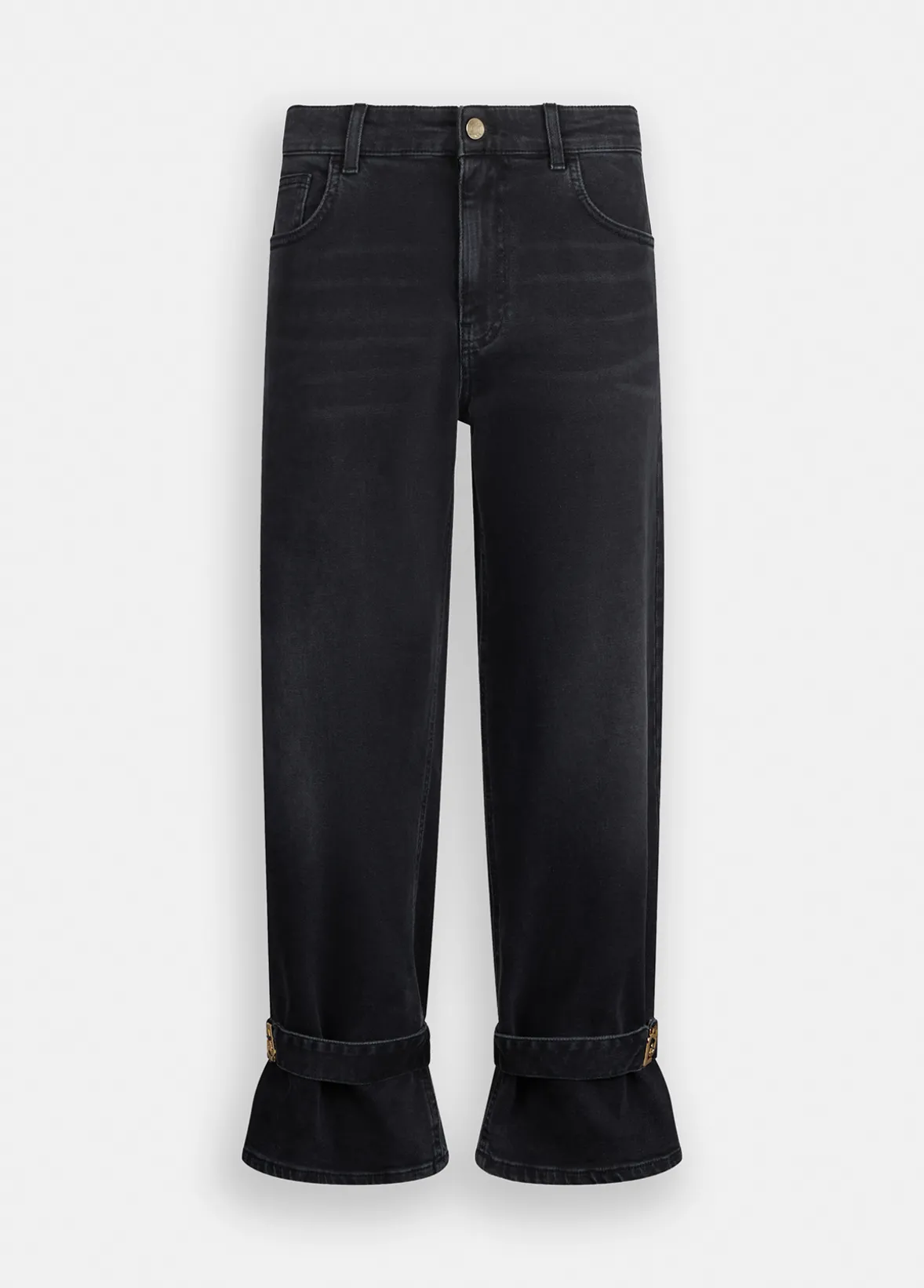 Jeans carrot fit a vita alta