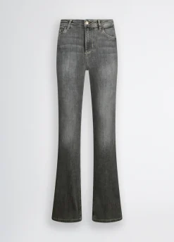 Jeans flare a vita alta