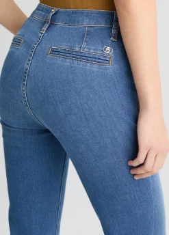 Jeans flare a vita alta