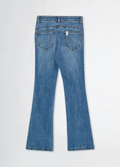 Jeans flare a vita alta