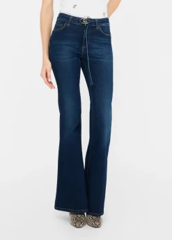 Jeans flare con cintura