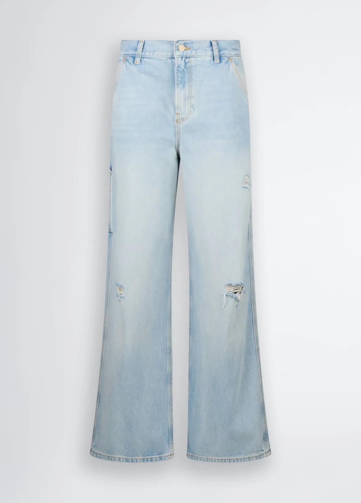 Jeans flare con piccoli strappi