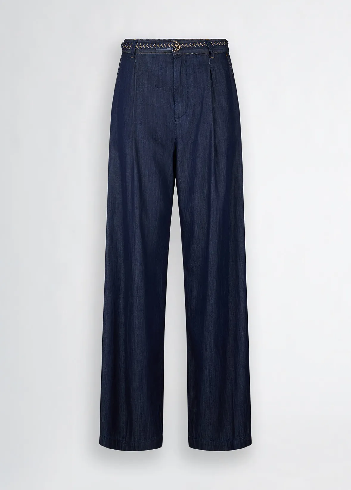 Jeans flare con pinces