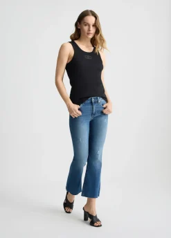 Jeans flare cropped