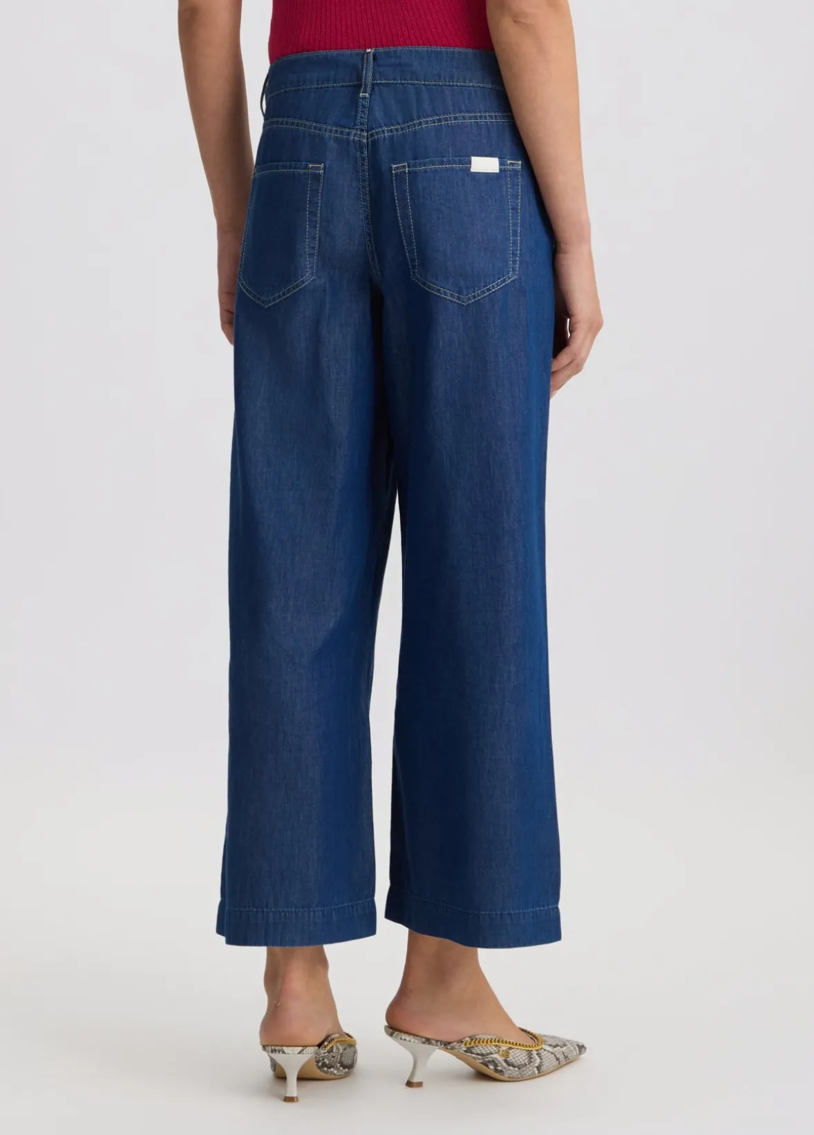 Jeans flare cropped