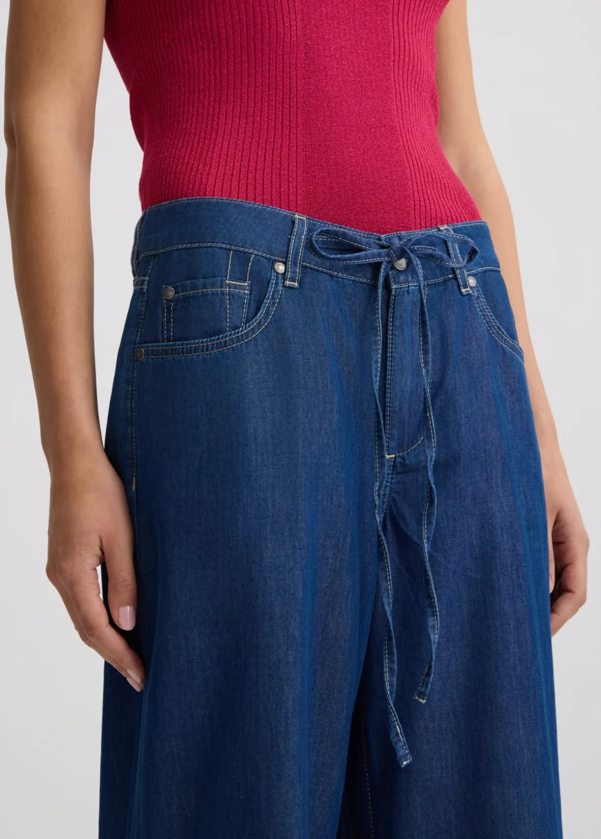 Jeans flare cropped