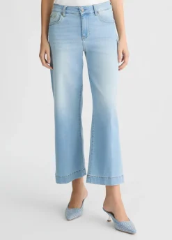 Jeans flare cropped