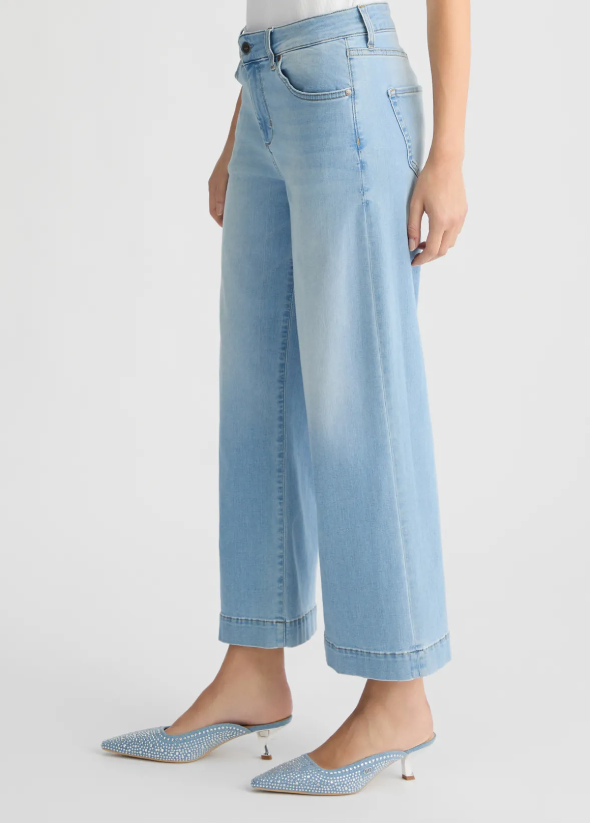 Jeans flare cropped