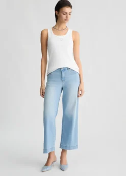 Jeans flare cropped