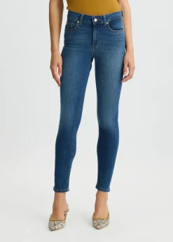 Jeans skinny a vita alta