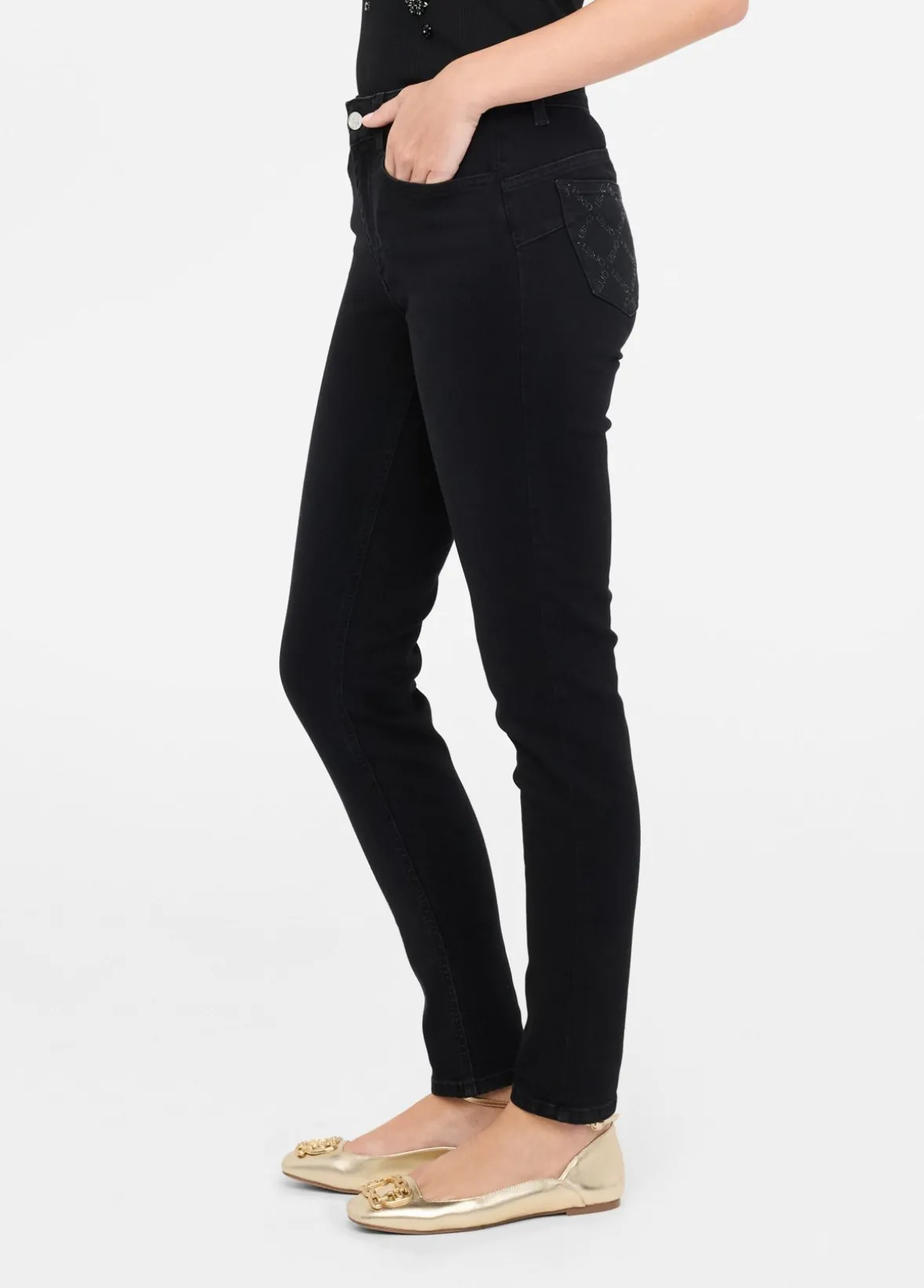 Jeans skinny a vita alta