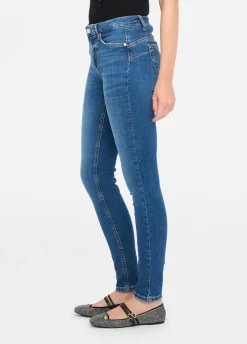 Jeans skinny a vita alta