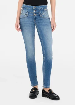 Jeans skinny a vita alta