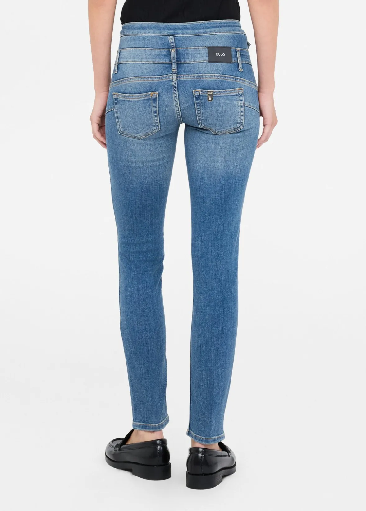 Jeans skinny a vita alta