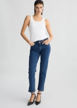 Jeans skinny a vita alta