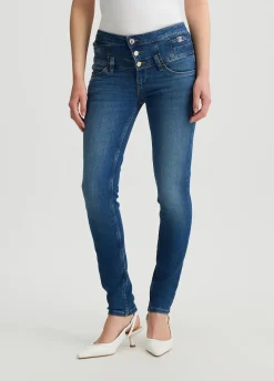 Jeans skinny a vita alta