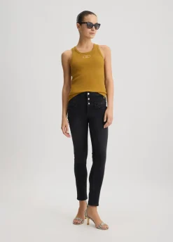 Jeans skinny a vita alta