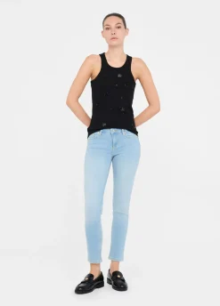 Jeans skinny bottom up
