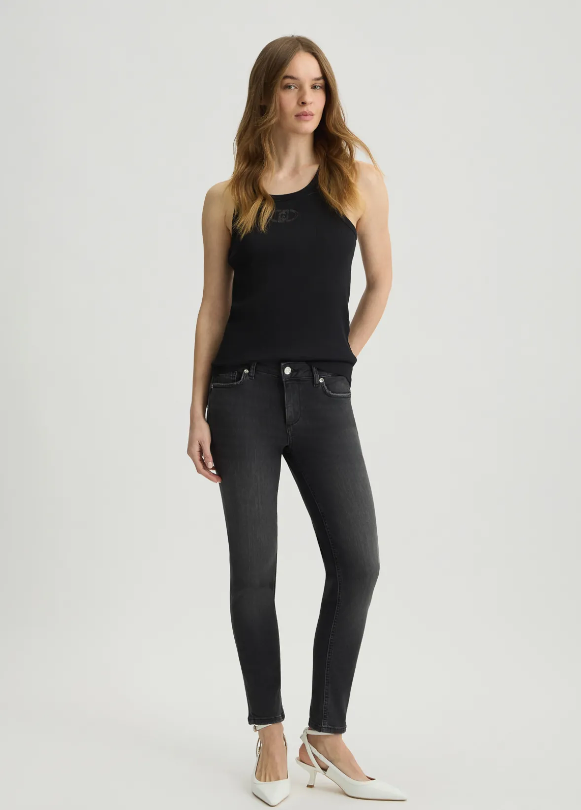 Jeans skinny bottom up