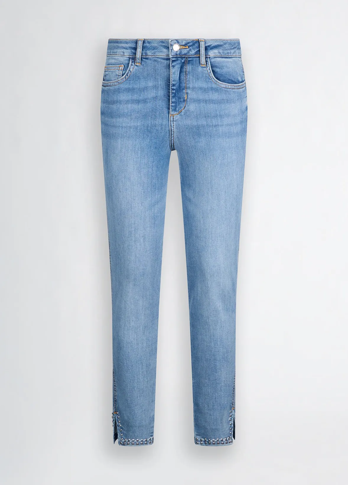 Jeans skinny con borchie