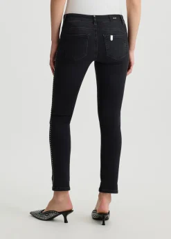 Jeans skinny con borchie