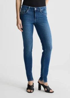 Jeans skinny con spacchetti