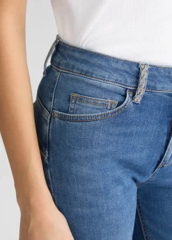Jeans skinny con strass