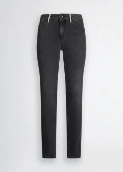 Jeans skinny con strass