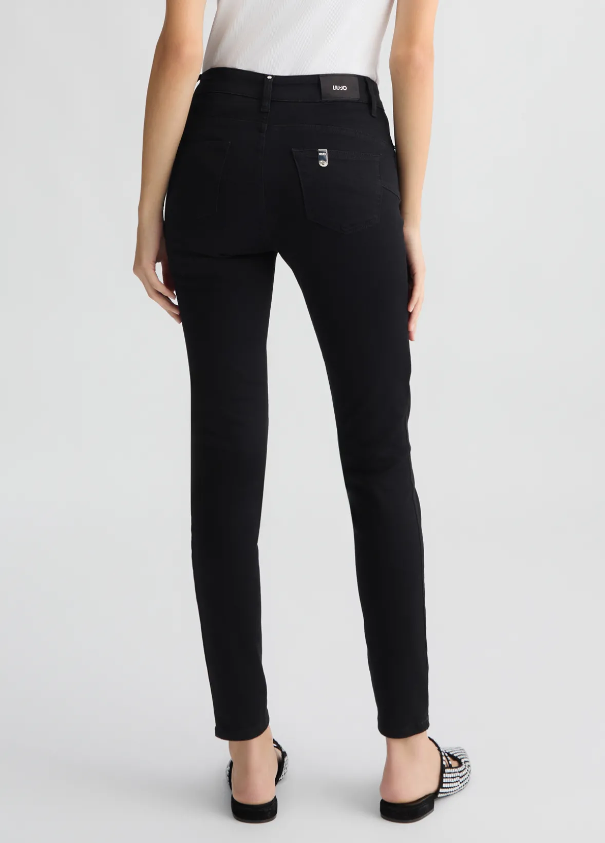 Jeans skinny con strass