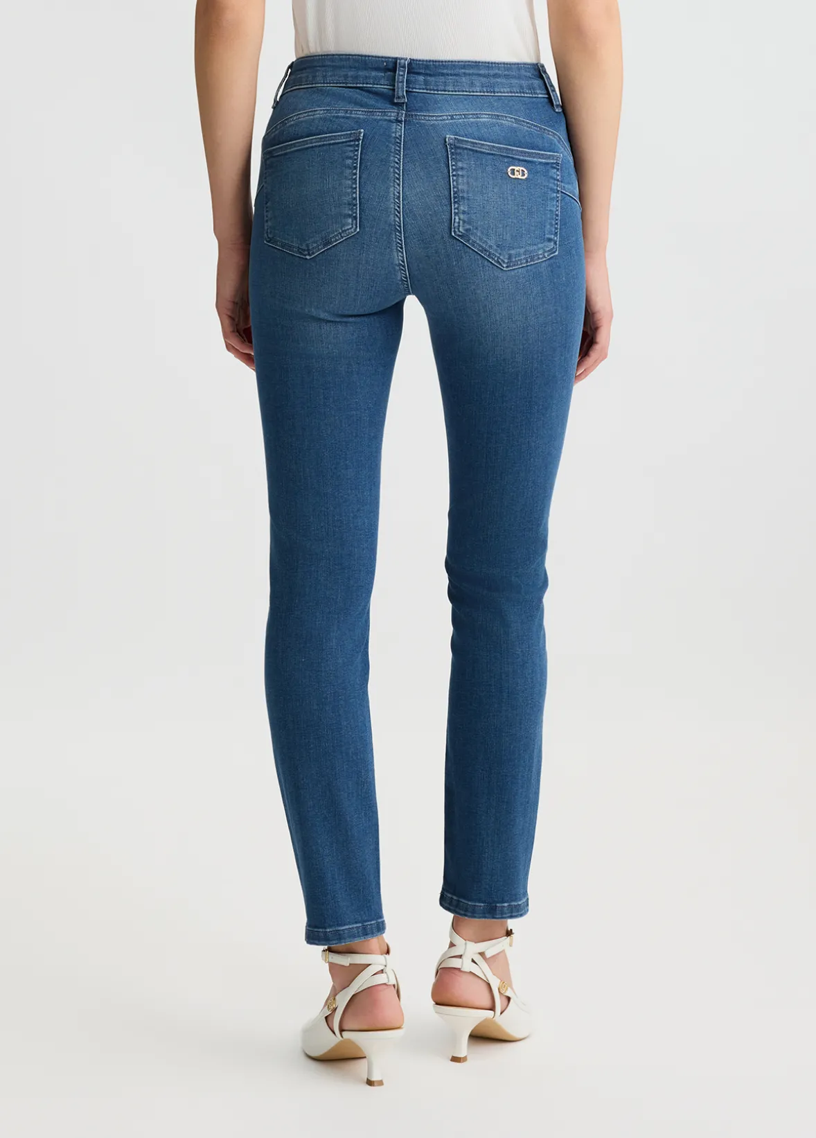 Jeans skinny in cotone used
