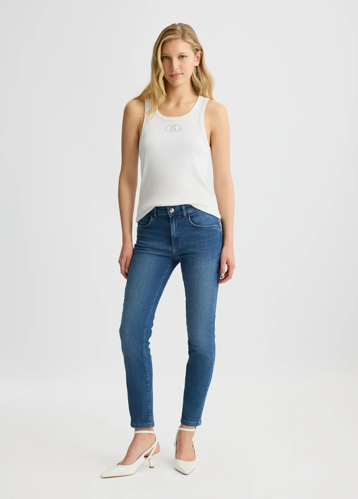 Jeans skinny in cotone used