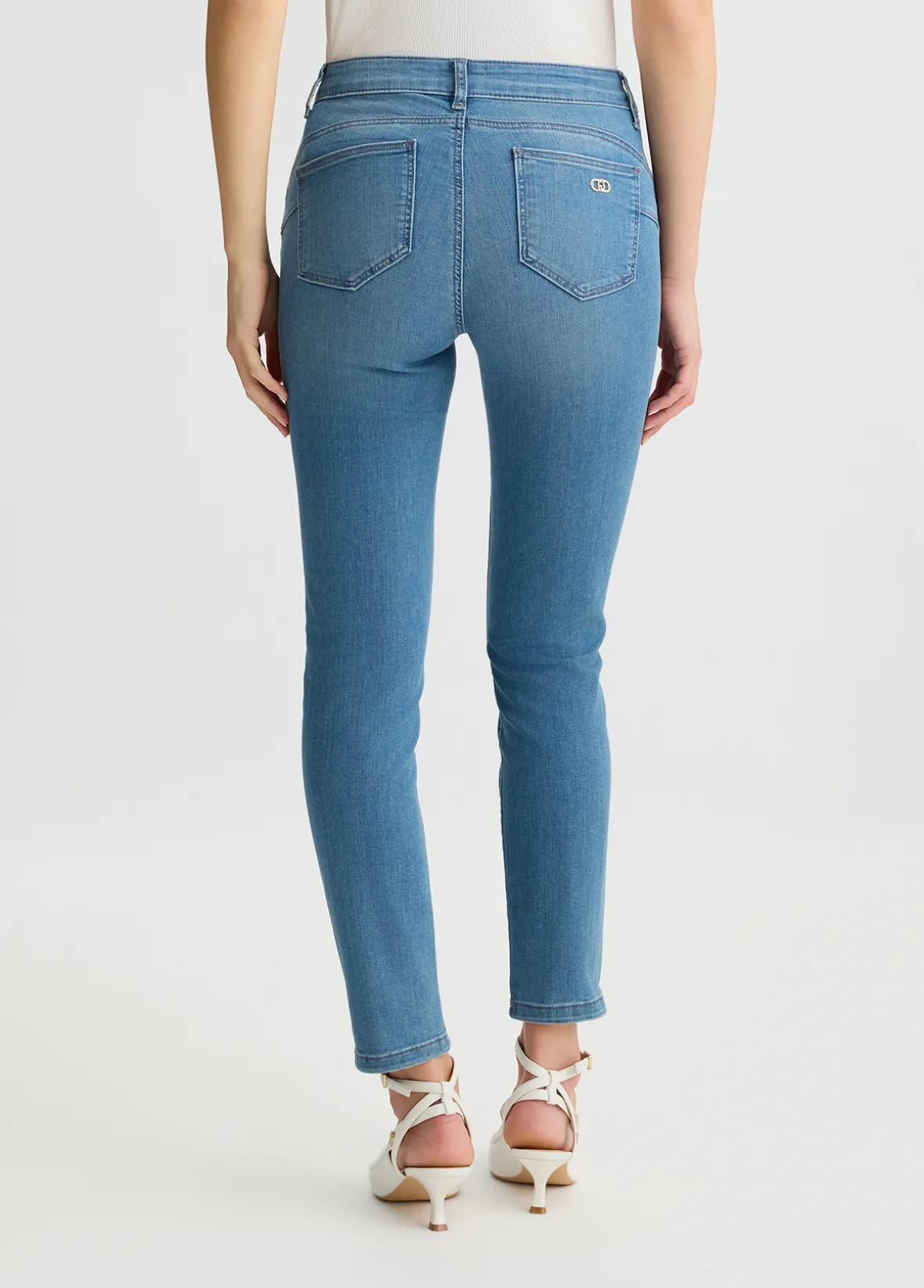 Jeans skinny in cotone used
