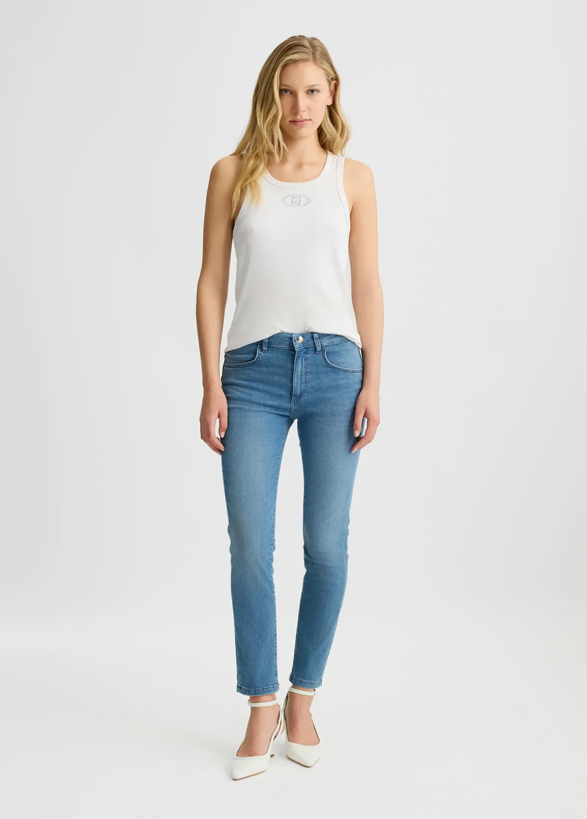 Jeans skinny in cotone used