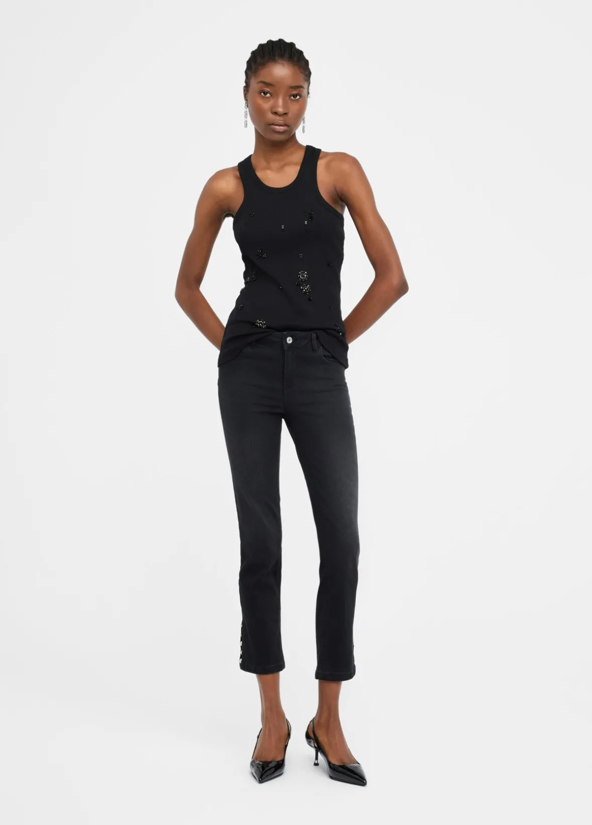 Jeans slim cropped