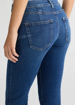 Jeans slim fit con strass