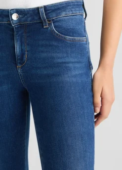 Jeans slim fit con strass