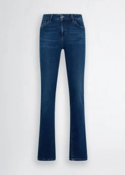 Jeans slim fit con strass
