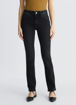 Jeans slim fit con strass