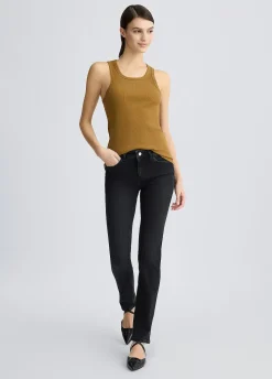 Jeans slim fit con strass